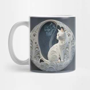 [AI Art] Moon Cat, Art Deco style Mug